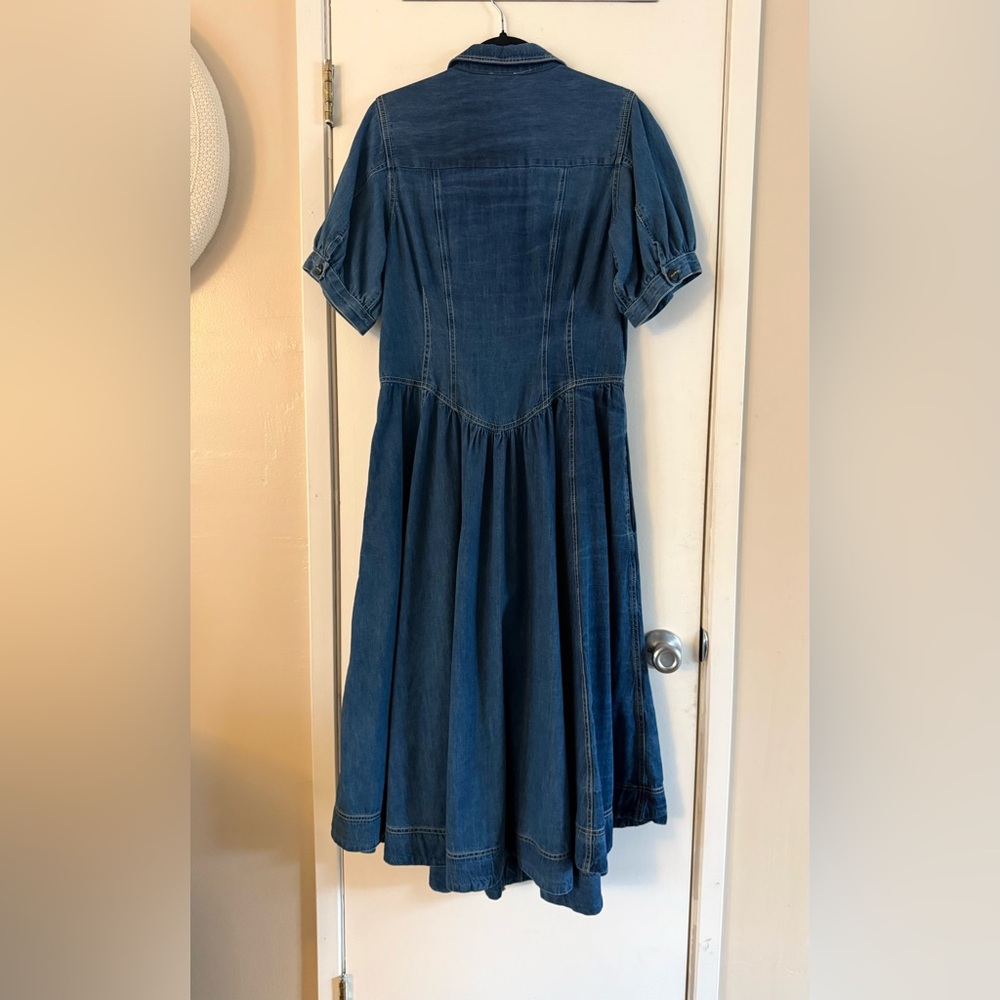 Anthropologie Pilcro Short Sleeve Denim Midi
Shirt Dress - Picture 5 of 7